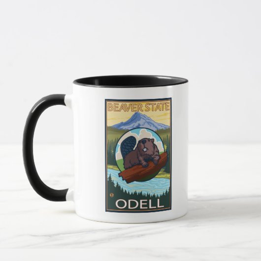 Mug Beaver & Mt Hood - Odell, Oregon (Gauche)
