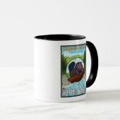 Mug Beaver & River - Columbia Gorge, Oregon (Devant droit)