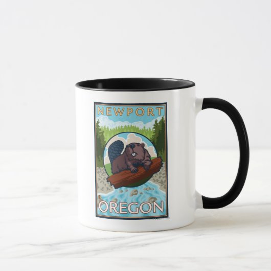 Mug Beaver & River - Newport, Oregon (Droite)