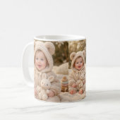 Mug Bébé adorable en tenue d'ours (Devant gauche)