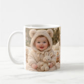 Mug Bébé adorable en tenue d'ours (Gauche)