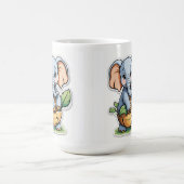 Mug Bébé adorable Sticker éléphant - Cute Safari (Centre)