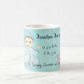Mug Bébé bébé garçon en bleu avec fleurs (Centre)