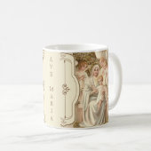 Mug Bébé béni Jésus de mère avec des anges (Devant droit)