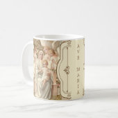 Mug Bébé béni Jésus de mère avec des anges (Devant gauche)