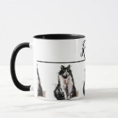 Mug Bébé Black Blanc Tuxedo chat Chats Whimsical Art M (Gauche)