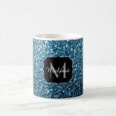 Mug Bébé bleu clair faux parties scintillant scintille (Centre)