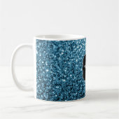 Mug Bébé bleu clair faux parties scintillant scintille (Gauche)