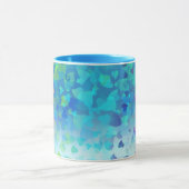 Mug Bébé Bleu Cœurs Tombants (Centre)