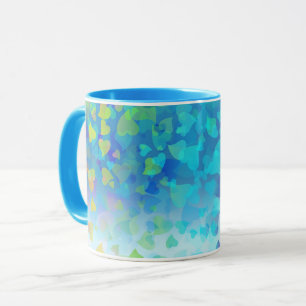 Mug Bébé Bleu Cœurs Tombants
