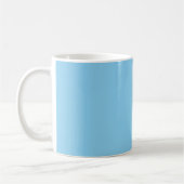 Mug Bébé bleu couleur solide (Gauche)