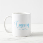 Mug Bébé bleu Monoline photo maman (Gauche)