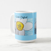 Mug Bébé bleu narcisse blanc (Devant gauche)
