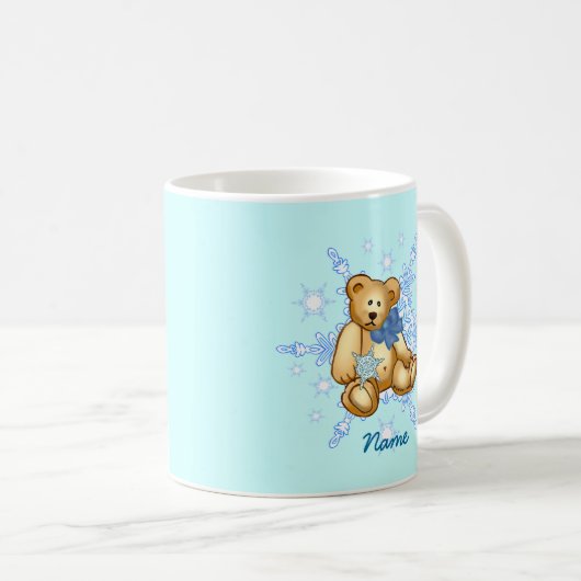 Mug Bébé bleu ours (Devant droit)