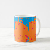 Mug Bébé bleu pâle orange et une pointe de rose (Devant droit)