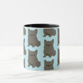 Mug Bébé Bouledogue Français Bleu, bleu (Centre)