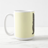 Mug Bébé Bouledogue Français Gris, Crème, (Gauche)