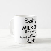 Mug bébé brassant s'attendant à la grossesse (Devant gauche)