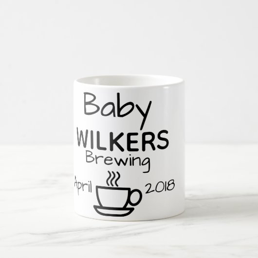 Mug bébé brassant s'attendant à la grossesse (Centre)