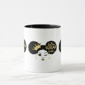 Mug Bébé Brown de sucre en noir et or (Centre)