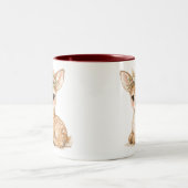 Mug Bébé Cerf Aquarelle Forêt Charmant (Centre)