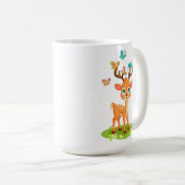 Mug Bébé cerf mignon avec papillons-47568 (Devant droit)