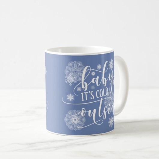 Mug Bébé c'est froid dehors Noël (Devant droit)