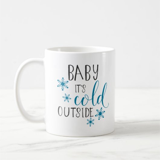 Mug Bébé c'est Noël extérieur froid (Gauche)