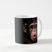 Mug Bébé chimpanzé singe mignon visage drôle animal (Devant droit)