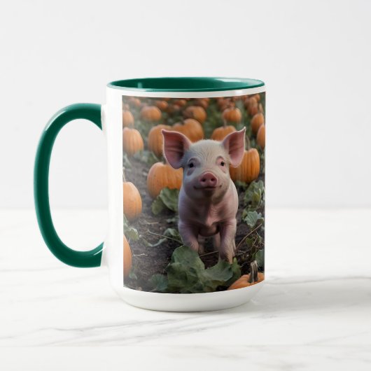 Mug Bébé Cochon Dans Le Citrouille Patch Pickleball Pa (Gauche)