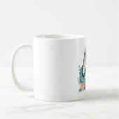 Mug Bébé crocodile mignon avec jardin floral (Gauche)