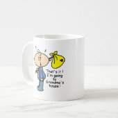 Mug Bébé de la Chambre de la grand-maman (BLEU) (Devant gauche)