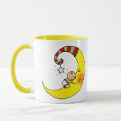 Mug Bébé de sommeil sur la lune (Gauche)