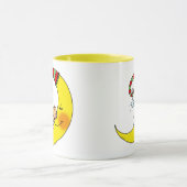 Mug Bébé de sommeil sur la lune (Centre)