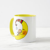 Mug Bébé de sommeil sur la lune (Devant gauche)