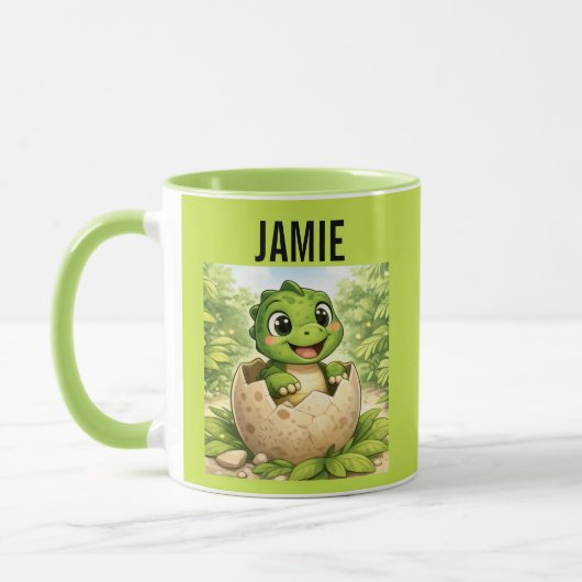 Mug Bébé Dinosaure Nouveau-Né Mignon (Gauche)