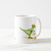 Mug Bébé Dinosaure T-Rex sur la plage (Devant droit)