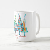 Mug Bébé Doodle Pine Noël Arbre cadeaux (Devant droit)