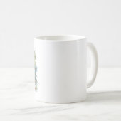 Mug Bébé doux avec fleurs bleu pourpre (Devant droit)