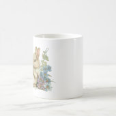 Mug Bébé doux avec fleurs bleu pourpre (Centre)
