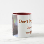 Mug Bébé doux de faune d'orang-outan (Centre)