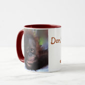 Mug Bébé doux de faune d'orang-outan (Devant gauche)