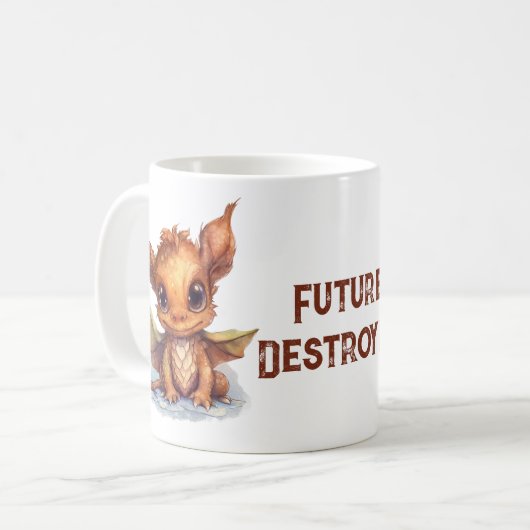 Mug Bébé Dragon Brown (Devant gauche)