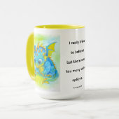 Mug Bébé Dragon Curieux (Devant gauche)