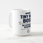 Mug Bébé Drôle Petit Nouveau Patron Aucune Expérience  (Devant gauche)