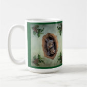 Mug Bébé écureuils gris Noël (Gauche)