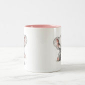 Mug bébé éléphant aquarelle personnalisé. (Centre)