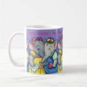 MUG BÉBÉ ÉLÉPHANTS PREMIER AMOUR, PACHYDERME MILIEUX (Gauche)