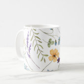 Mug Bébé en fleurs de jardin sauvage (Devant gauche)