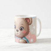 Mug Bébé en peluche adorable - Soft Pastel Design (Devant droit)